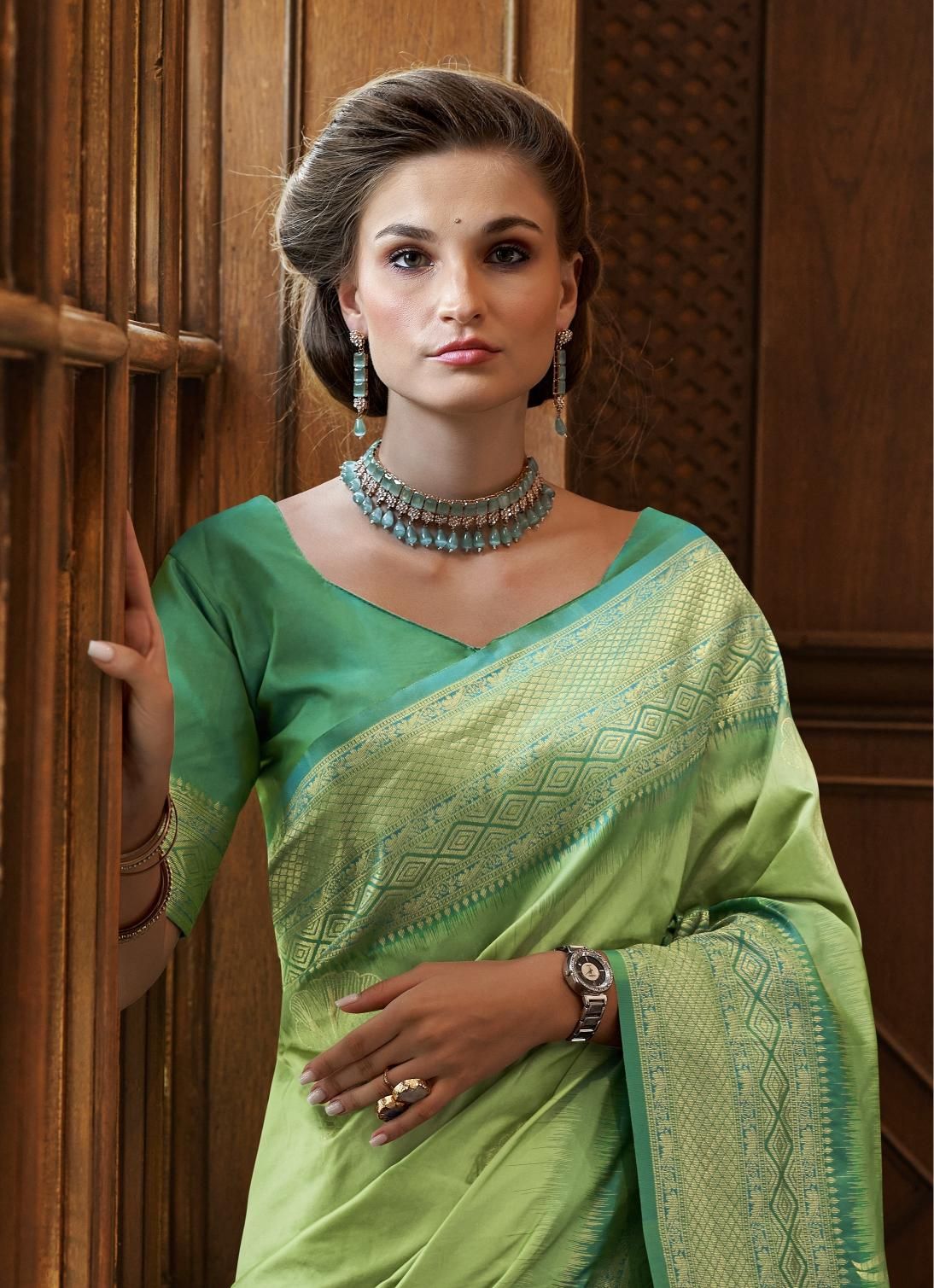 ROSEBERRY SILK - Catalog # 64314 (Set of 6 Sarees)