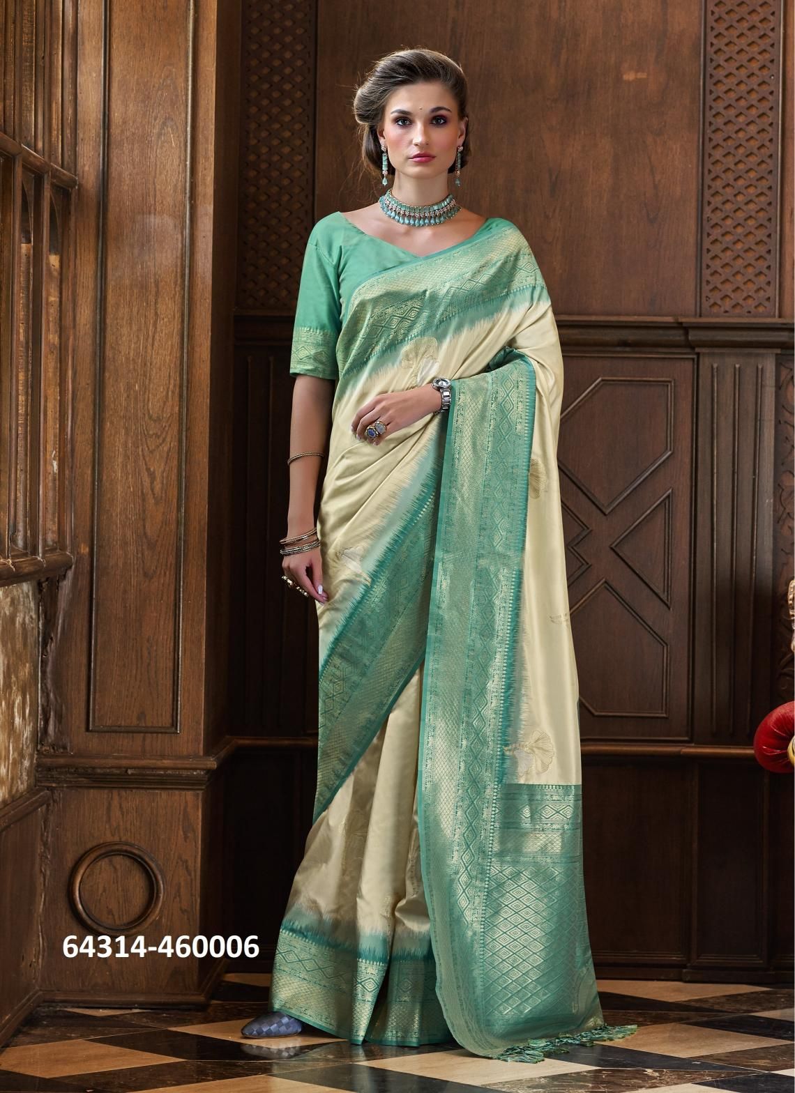 ROSEBERRY SILK - Catalog # 64314 (Set of 6 Sarees)