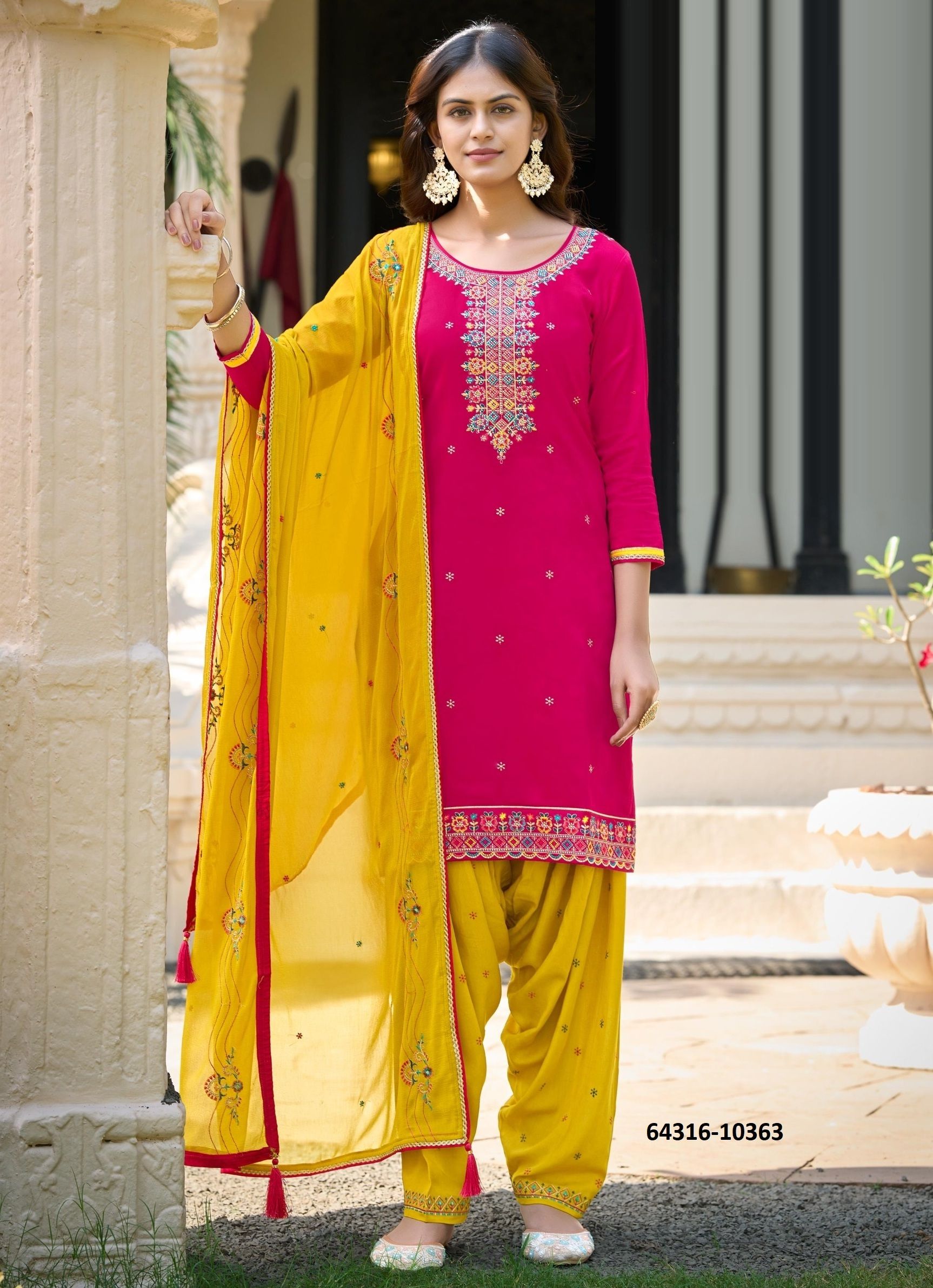 FASHION OF PATIALA 40 - Catalog # 64316 (Set of 6 Readymade Salwar Suits)