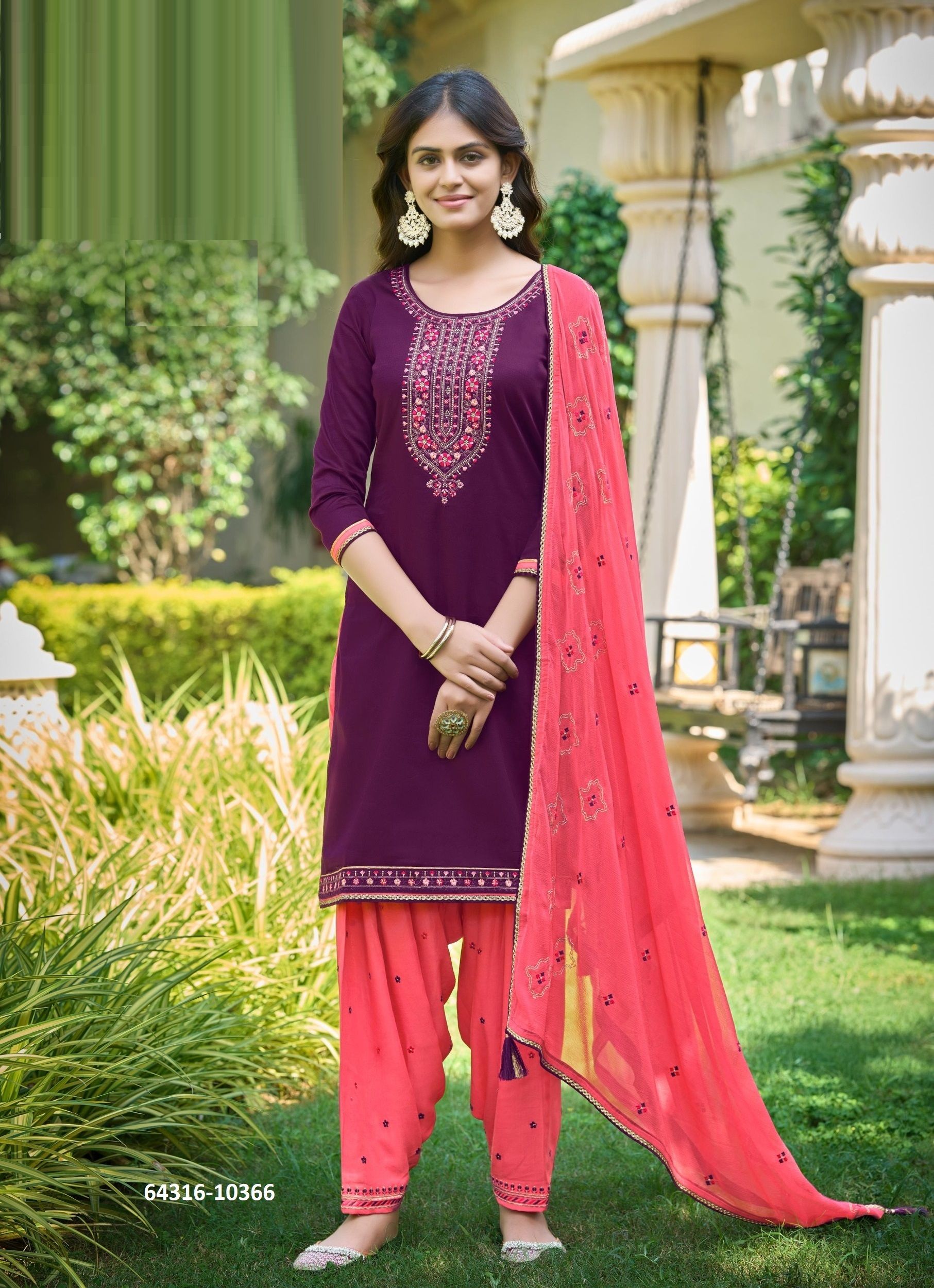 FASHION OF PATIALA 40 - Catalog # 64316 (Set of 6 Readymade Salwar Suits)