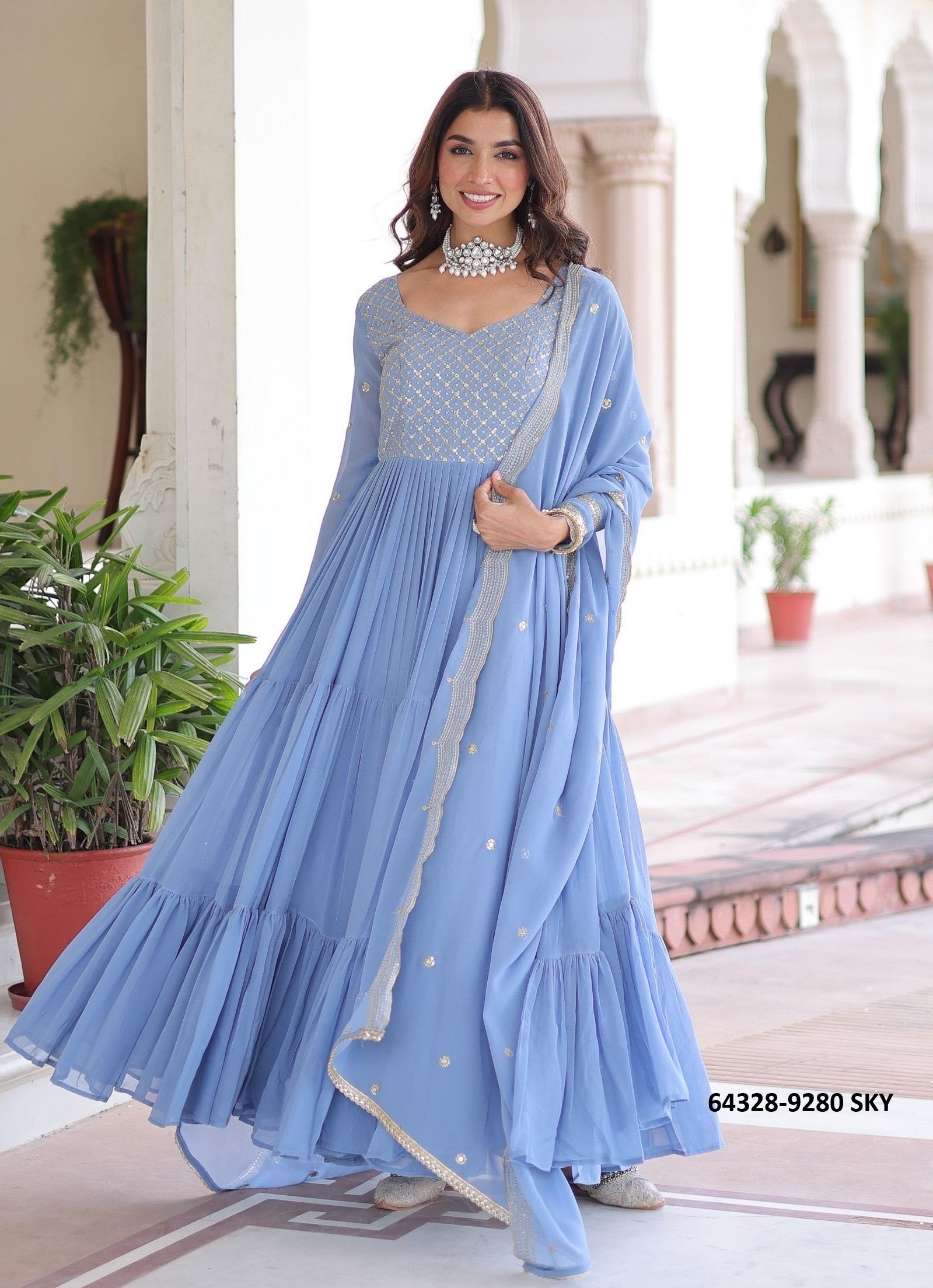 SERIES 9280 - Catalog # 64328 (Set of 2 Readymade Gowns)