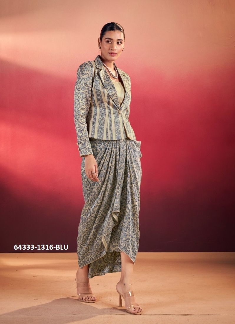 BOHO SANSKRITI - Catalog # 64333 (Set of 4 Indo-Western Outfits) BOHO SANSKRITI - Catalog # 64333 (Set of 4 Indo-Western Outfits)