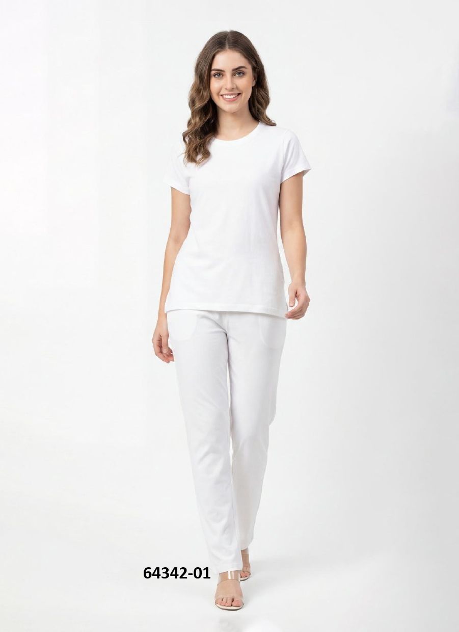 COTTON STRECHABLE CO-ORD SET - Catalog # 64342 (Set of 4 Tops With Bottoms) COTTON STRECHABLE CO-ORD SET - Catalog # 64342 (Set of 4 Tops With Bottoms)