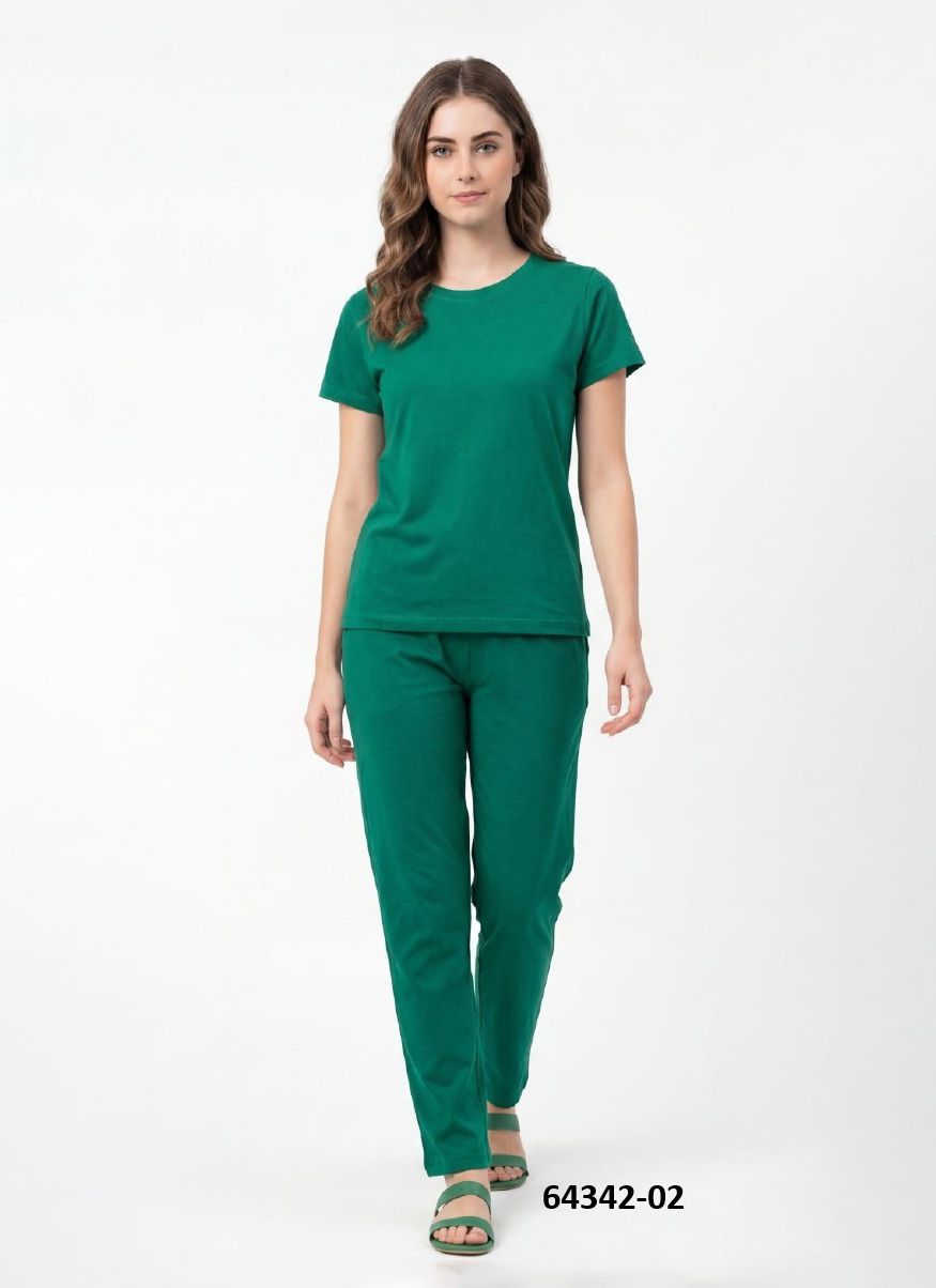 COTTON STRECHABLE CO-ORD SET - Catalog # 64342 (Set of 4 Tops With Bottoms) COTTON STRECHABLE CO-ORD SET - Catalog # 64342 (Set of 4 Tops With Bottoms)