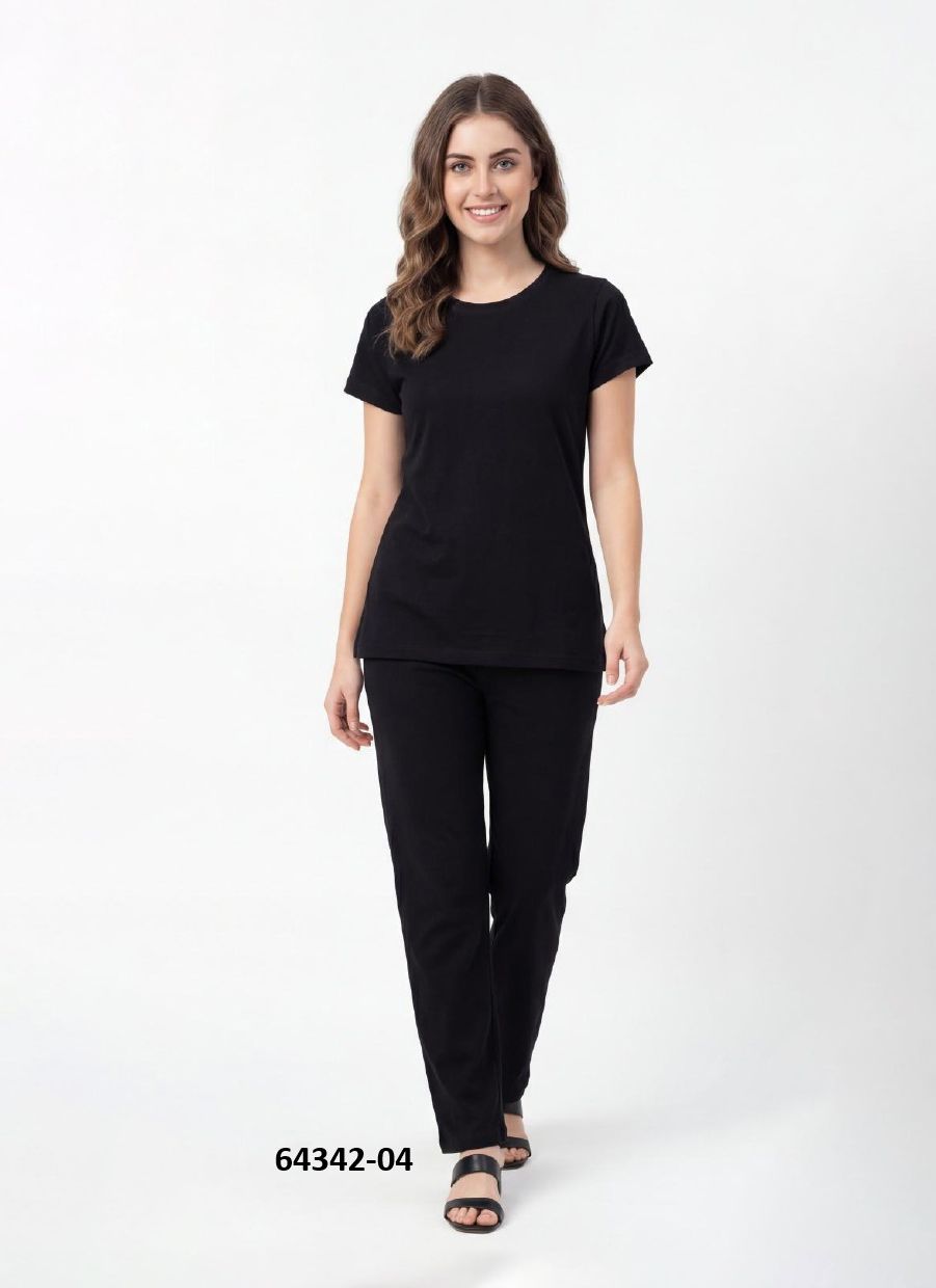 COTTON STRECHABLE CO-ORD SET - Catalog # 64342 (Set of 4 Tops With Bottoms) COTTON STRECHABLE CO-ORD SET - Catalog # 64342 (Set of 4 Tops With Bottoms)