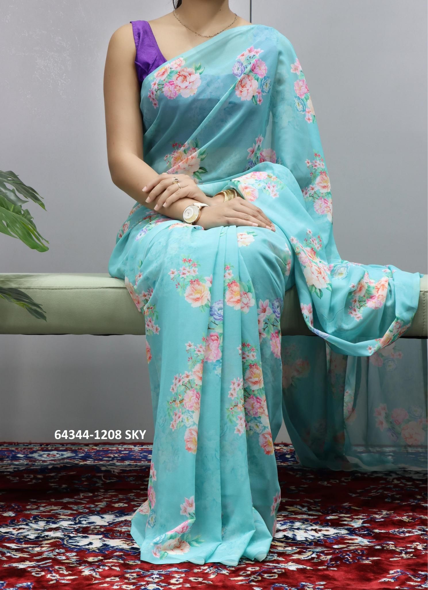 SERIES 1208 - Catalog # 64344 (Set of 3 Sarees)