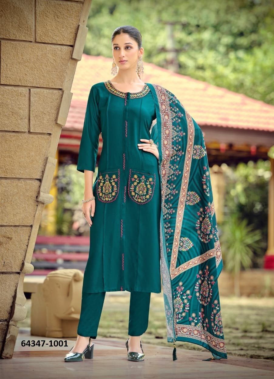 PARI - Catalog # 64347 (Set of 6 Readymade Salwar Suits) PARI - Catalog # 64347 (Set of 6 Readymade Salwar Suits)