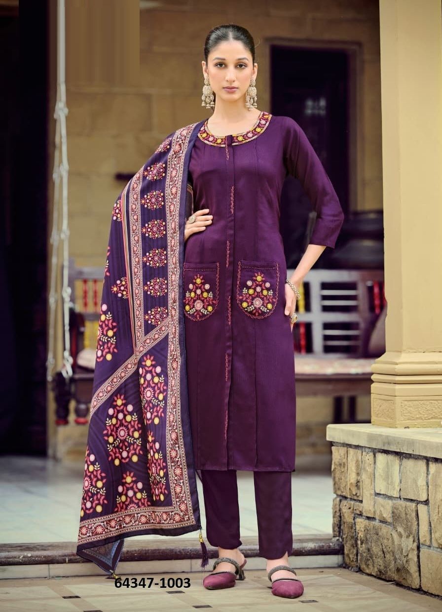 PARI - Catalog # 64347 (Set of 6 Readymade Salwar Suits) PARI - Catalog # 64347 (Set of 6 Readymade Salwar Suits)