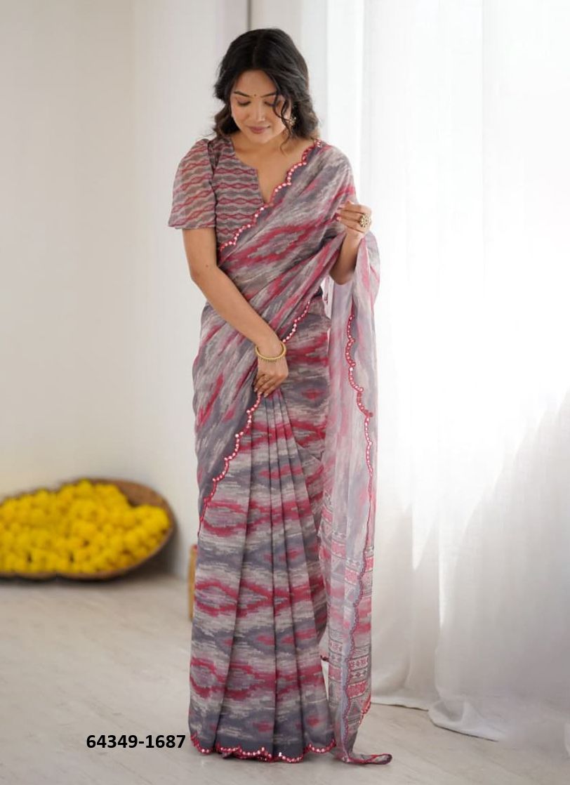 SERIES 1686 - Catalog # 64349 (Set of 7 Sarees)