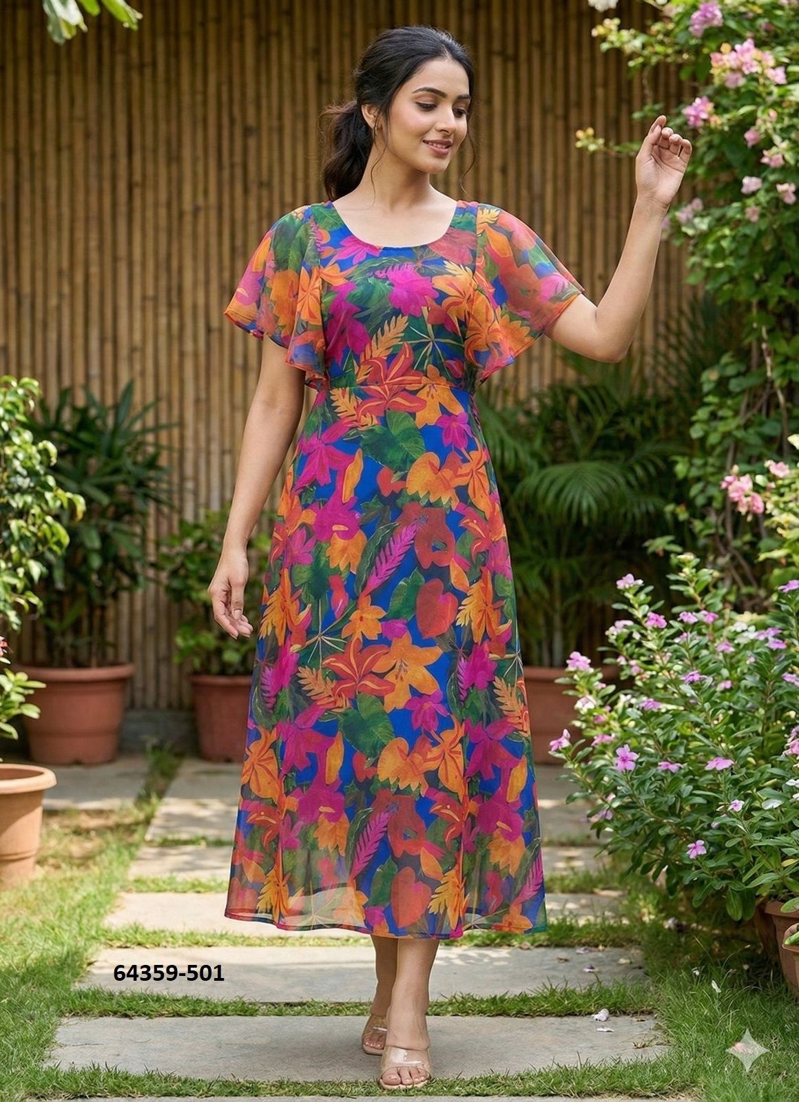 TROPICAL - Catalog # 64359 (Set of 6 Readymade Women's Kurtis / Tops) TROPICAL - Catalog # 64359 (Set of 6 Readymade Women's Kurtis / Tops)