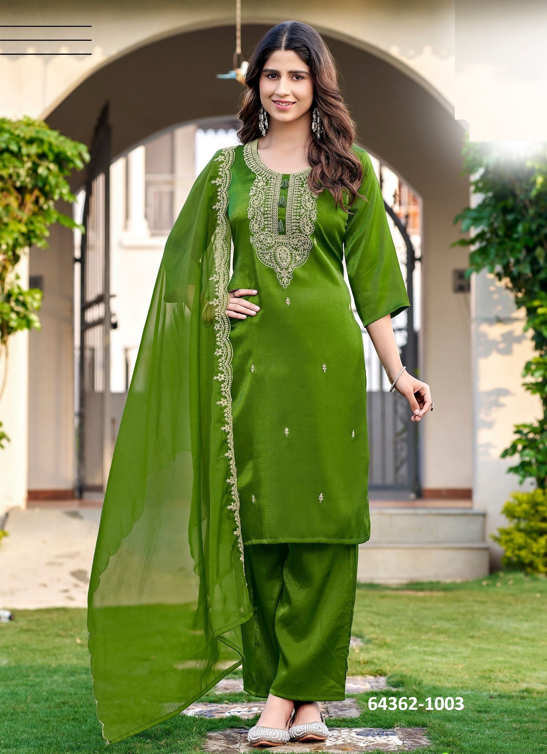 FALAK - Catalog # 64362 (Set of 6 Readymade Salwar Suits) FALAK - Catalog # 64362 (Set of 6 Readymade Salwar Suits)
