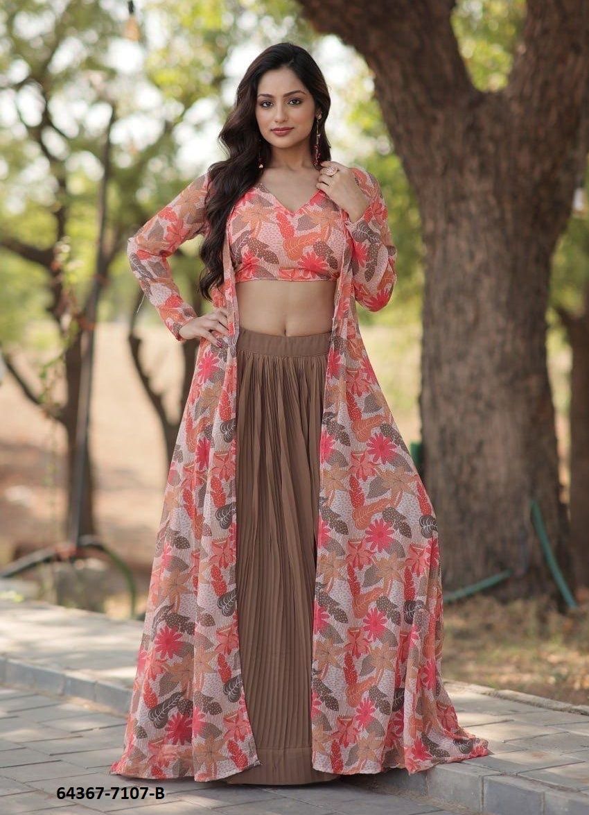 SERIES 7107 - Catalog # 64367 (Set of 2 Indo-Western Outfits) SERIES 7107 - Catalog # 64367 (Set of 2 Indo-Western Outfits)