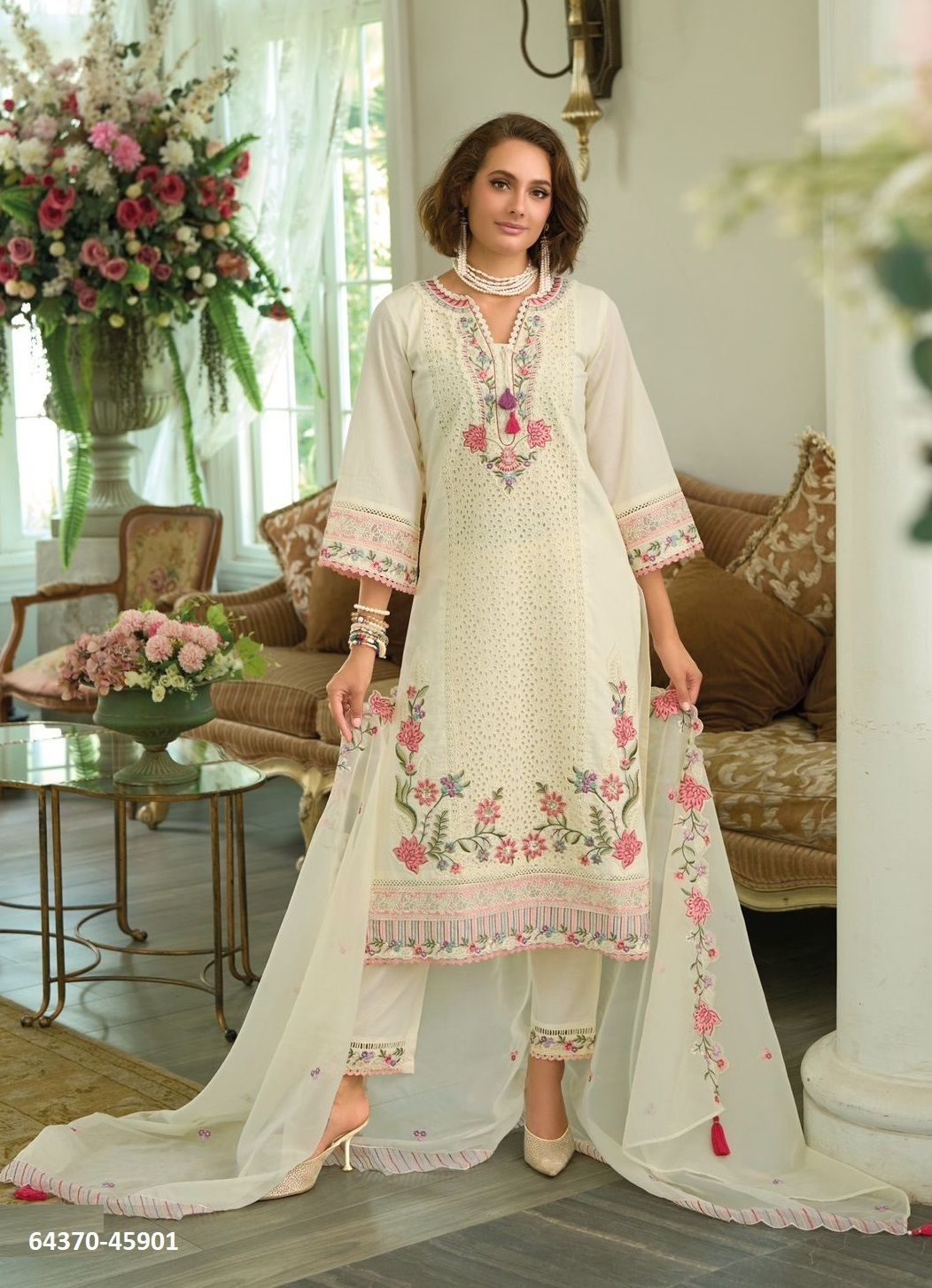 SAFARNAMA 8 - Catalog # 64370 (Set of 4 Readymade Salwar Suits) SAFARNAMA 8 - Catalog # 64370 (Set of 4 Readymade Salwar Suits)