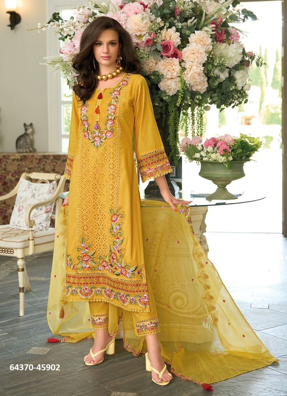 SAFARNAMA 8 - Catalog # 64370 (Set of 4 Readymade Salwar Suits) SAFARNAMA 8 - Catalog # 64370 (Set of 4 Readymade Salwar Suits)