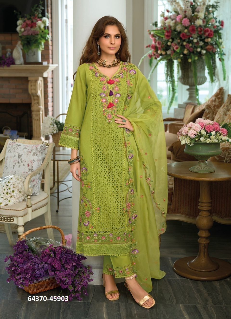 SAFARNAMA 8 - Catalog # 64370 (Set of 4 Readymade Salwar Suits) SAFARNAMA 8 - Catalog # 64370 (Set of 4 Readymade Salwar Suits)
