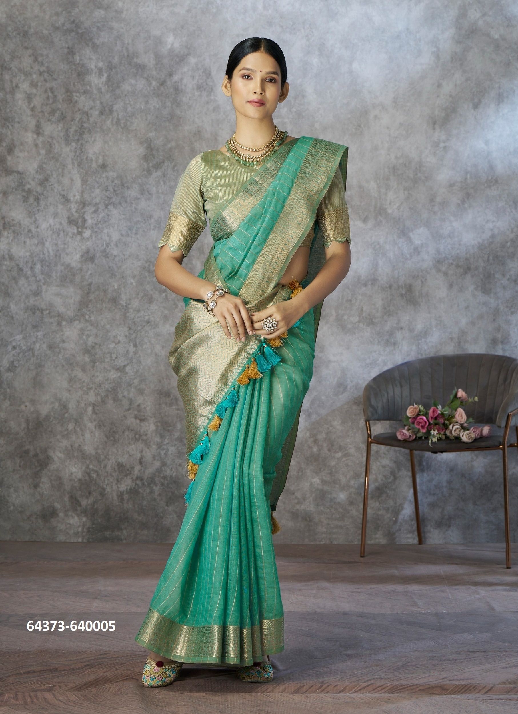 RONAK SILK - Catalog # 64373 (Set of 6 Sarees) RONAK SILK - Catalog # 64373 (Set of 6 Sarees)