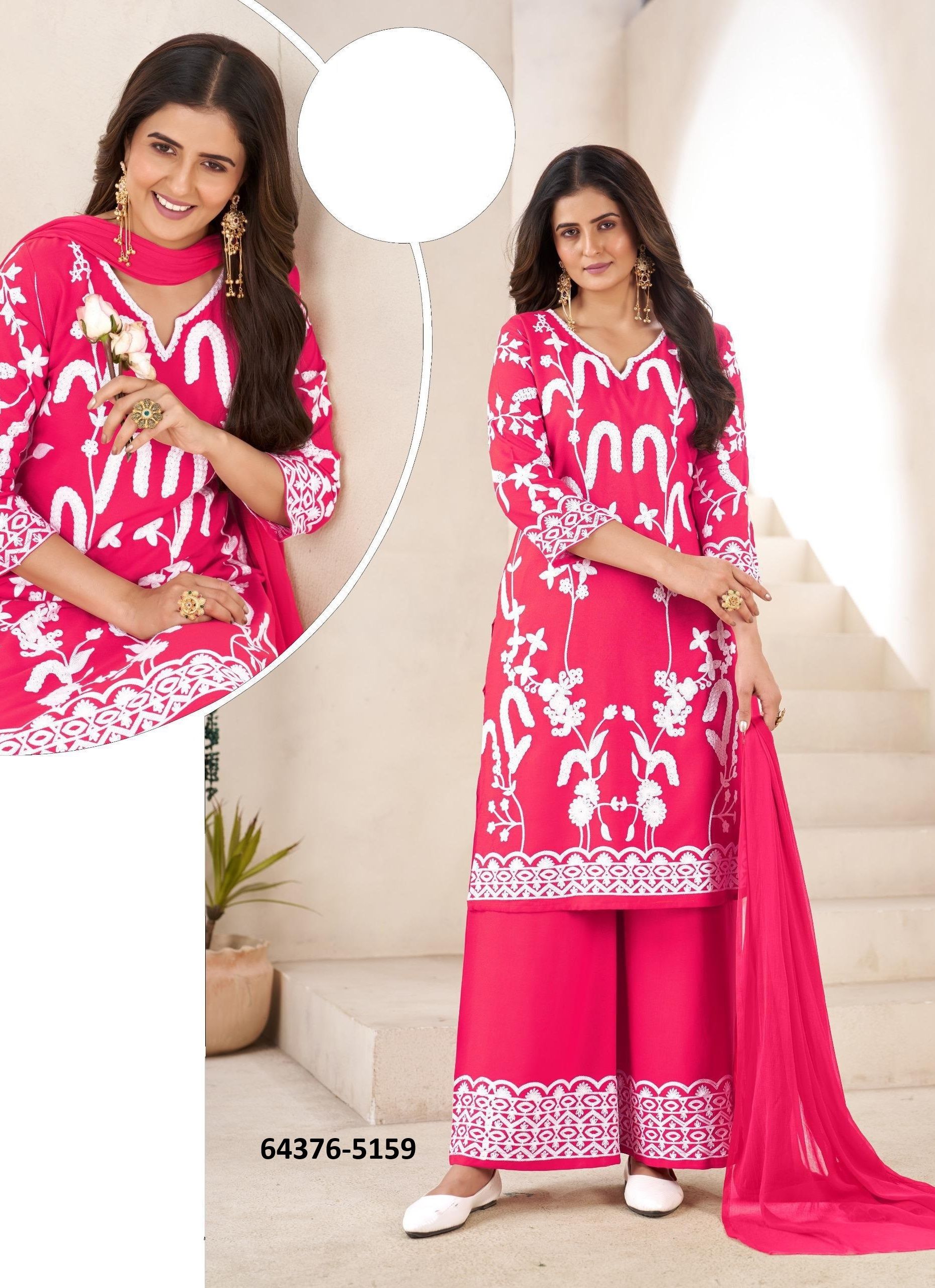 MEXICO - Catalog # 64376 (Set of 4 Readymade Salwar Suits) MEXICO - Catalog # 64376 (Set of 4 Readymade Salwar Suits)