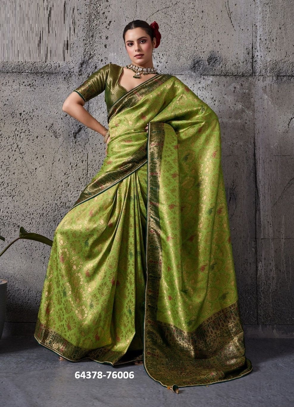 RAJVALLI 3 - Catalog # 64378 (Set of 5 Sarees)
