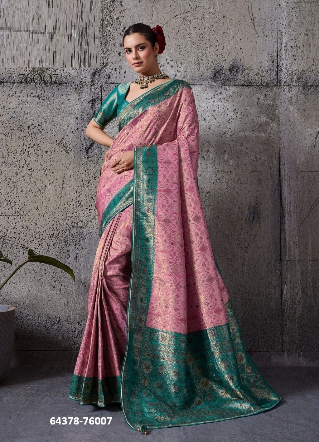 RAJVALLI 3 - Catalog # 64378 (Set of 5 Sarees)