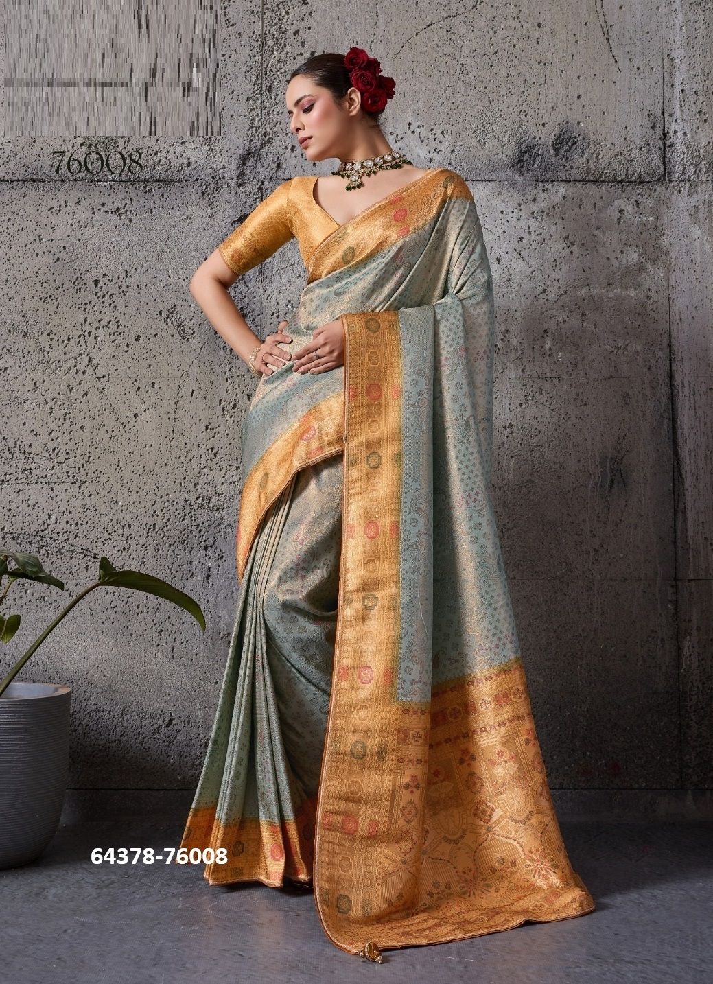 RAJVALLI 3 - Catalog # 64378 (Set of 5 Sarees)