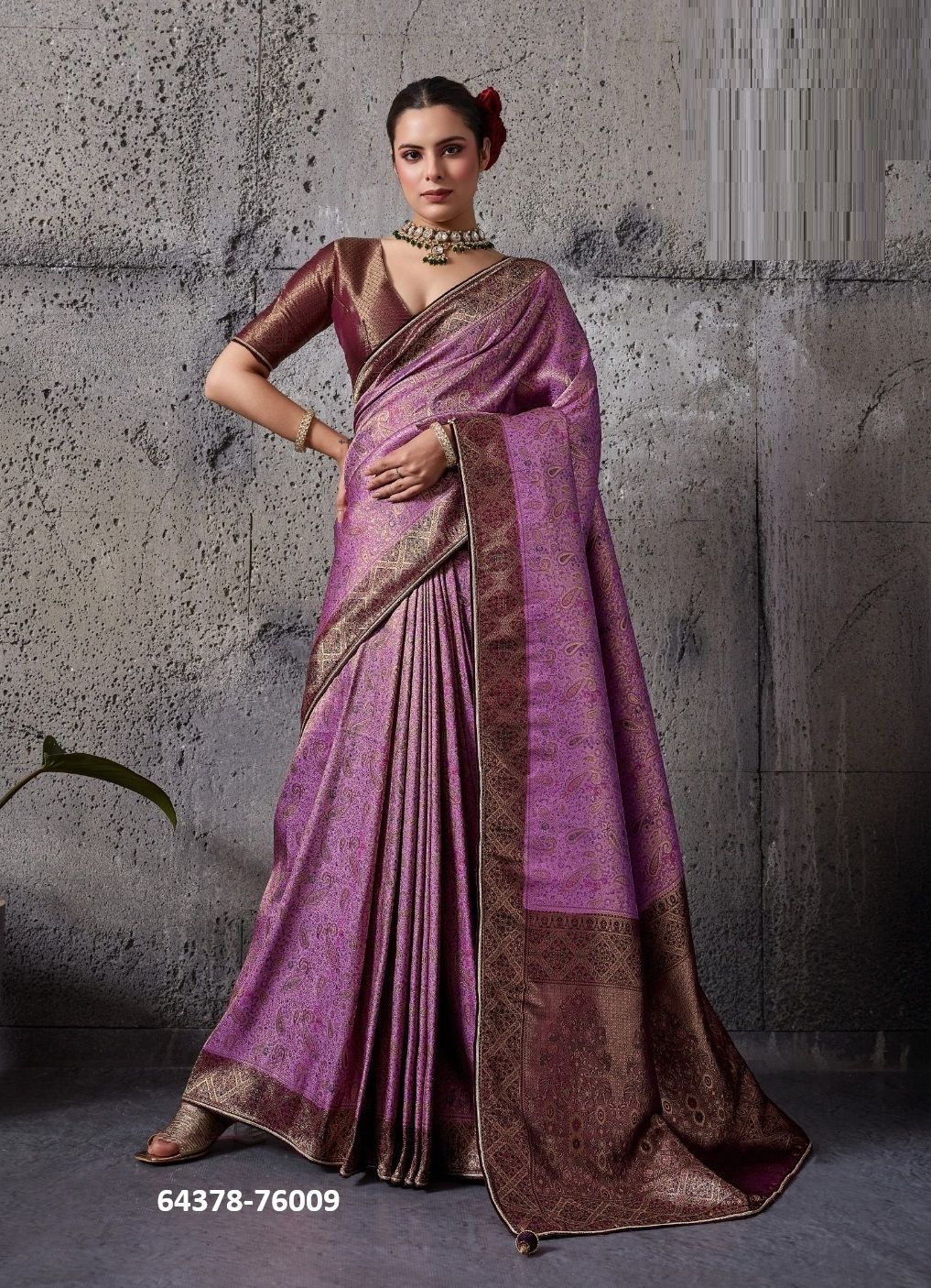 RAJVALLI 3 - Catalog # 64378 (Set of 5 Sarees)