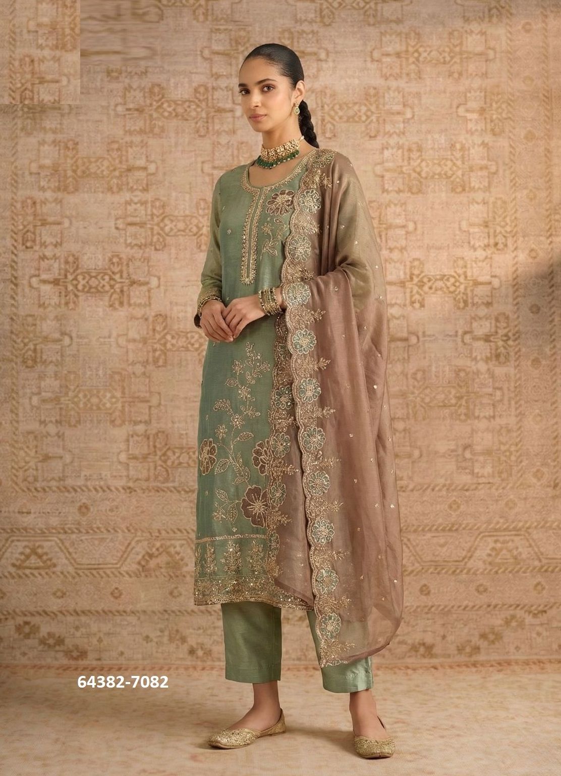 SERIES 7081 - Catalog # 64382 (Set of 4 Readymade Salwar Suits) SERIES 7081 - Catalog # 64382 (Set of 4 Readymade Salwar Suits)