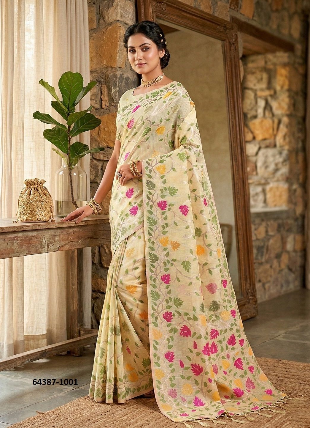 LOVELY LADY - Catalog # 64387 (Set of 6 Sarees) LOVELY LADY - Catalog # 64387 (Set of 6 Sarees)