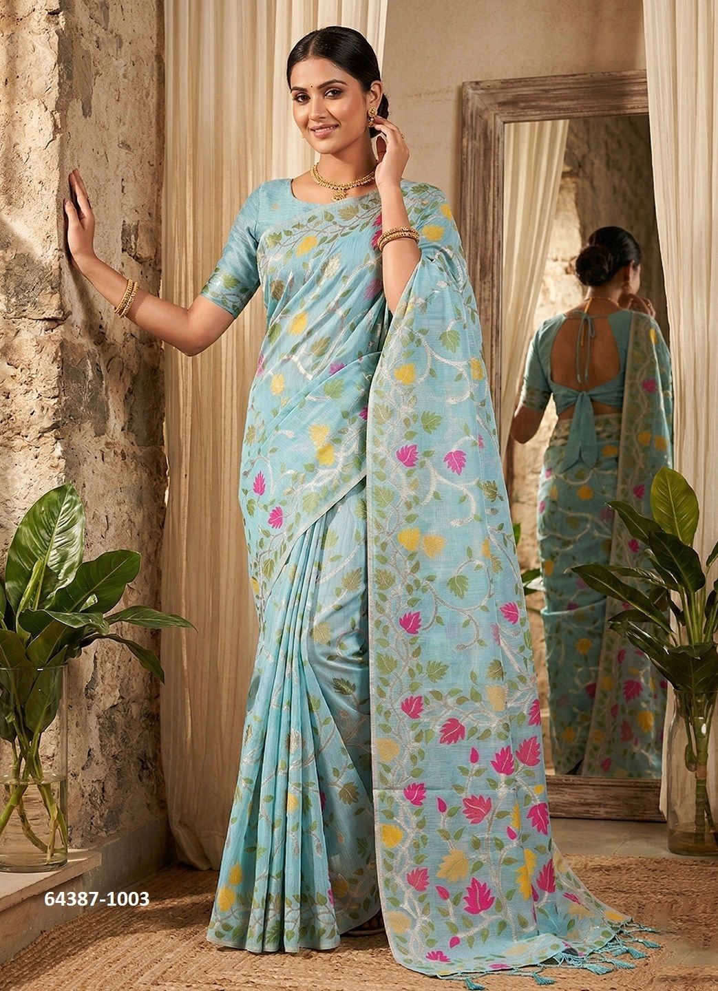 LOVELY LADY - Catalog # 64387 (Set of 6 Sarees) LOVELY LADY - Catalog # 64387 (Set of 6 Sarees)