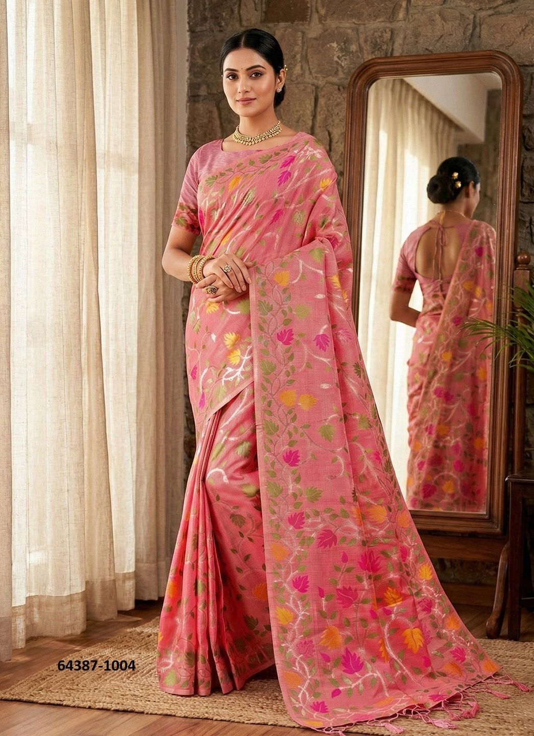 LOVELY LADY - Catalog # 64387 (Set of 6 Sarees) LOVELY LADY - Catalog # 64387 (Set of 6 Sarees)