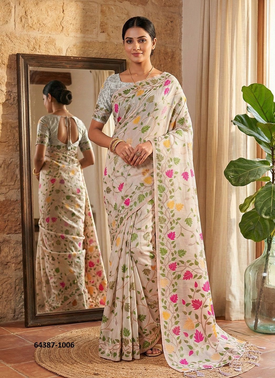 LOVELY LADY - Catalog # 64387 (Set of 6 Sarees) LOVELY LADY - Catalog # 64387 (Set of 6 Sarees)