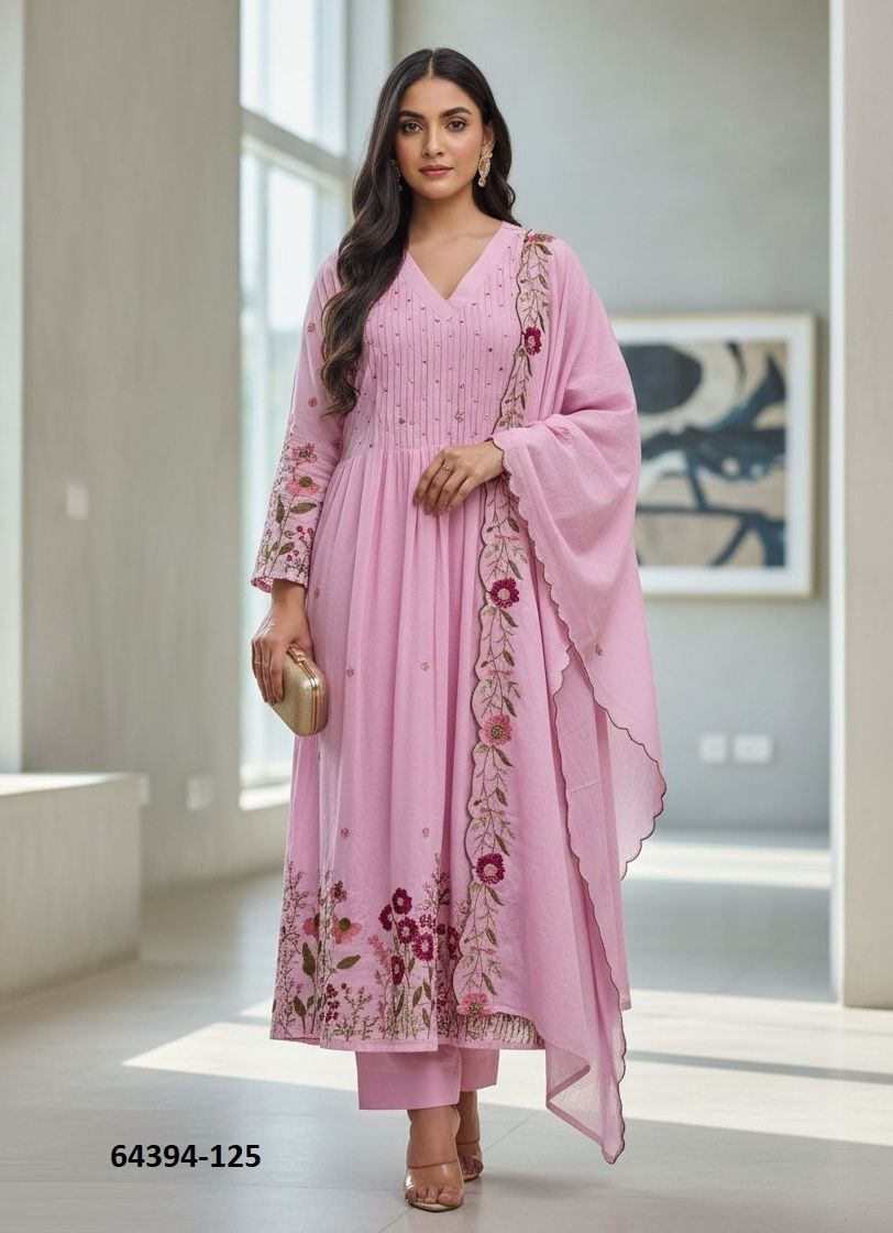 HOF 124 - Catalog # 64394 (Set of 2 Readymade Salwar Suits)