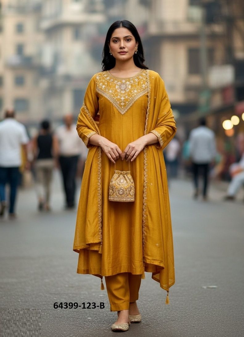 HOF 123 - Catalog # 64399 (Set of 2 Readymade Salwar Suits)