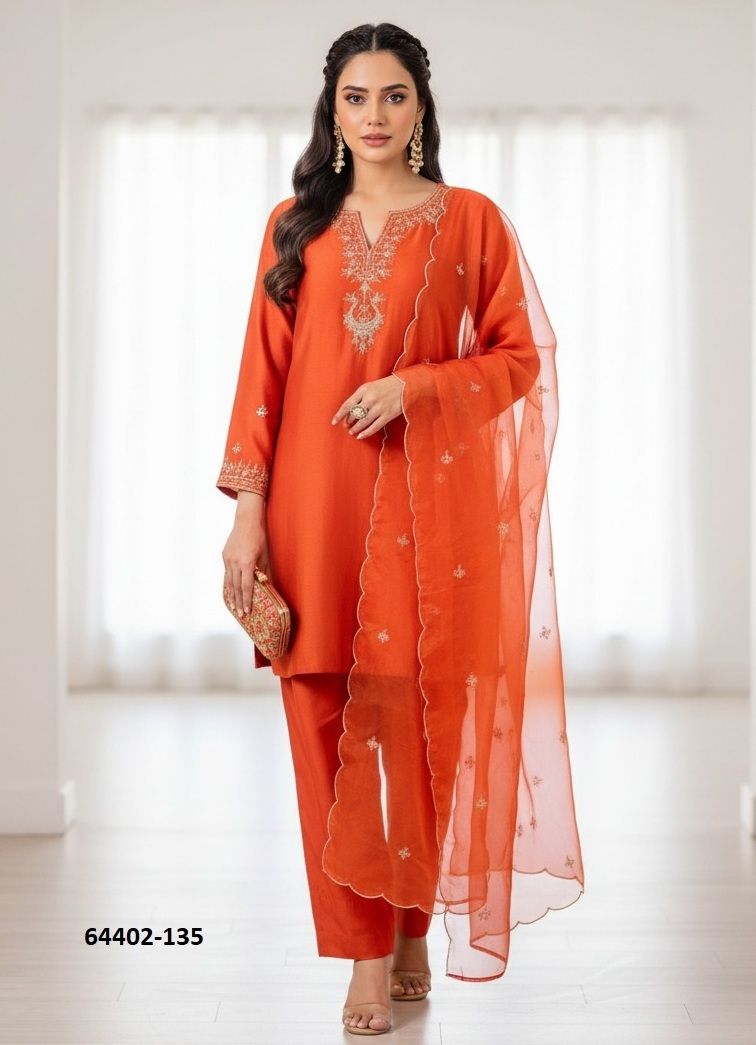 HOF 134 - Catalog # 64402 (Set of 2 Readymade Salwar Suits)