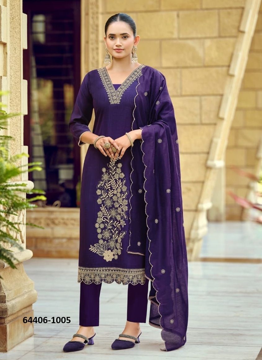 AVANI - Catalog # 64406 (Set of 6 Readymade Salwar Suits) AVANI - Catalog # 64406 (Set of 6 Readymade Salwar Suits)