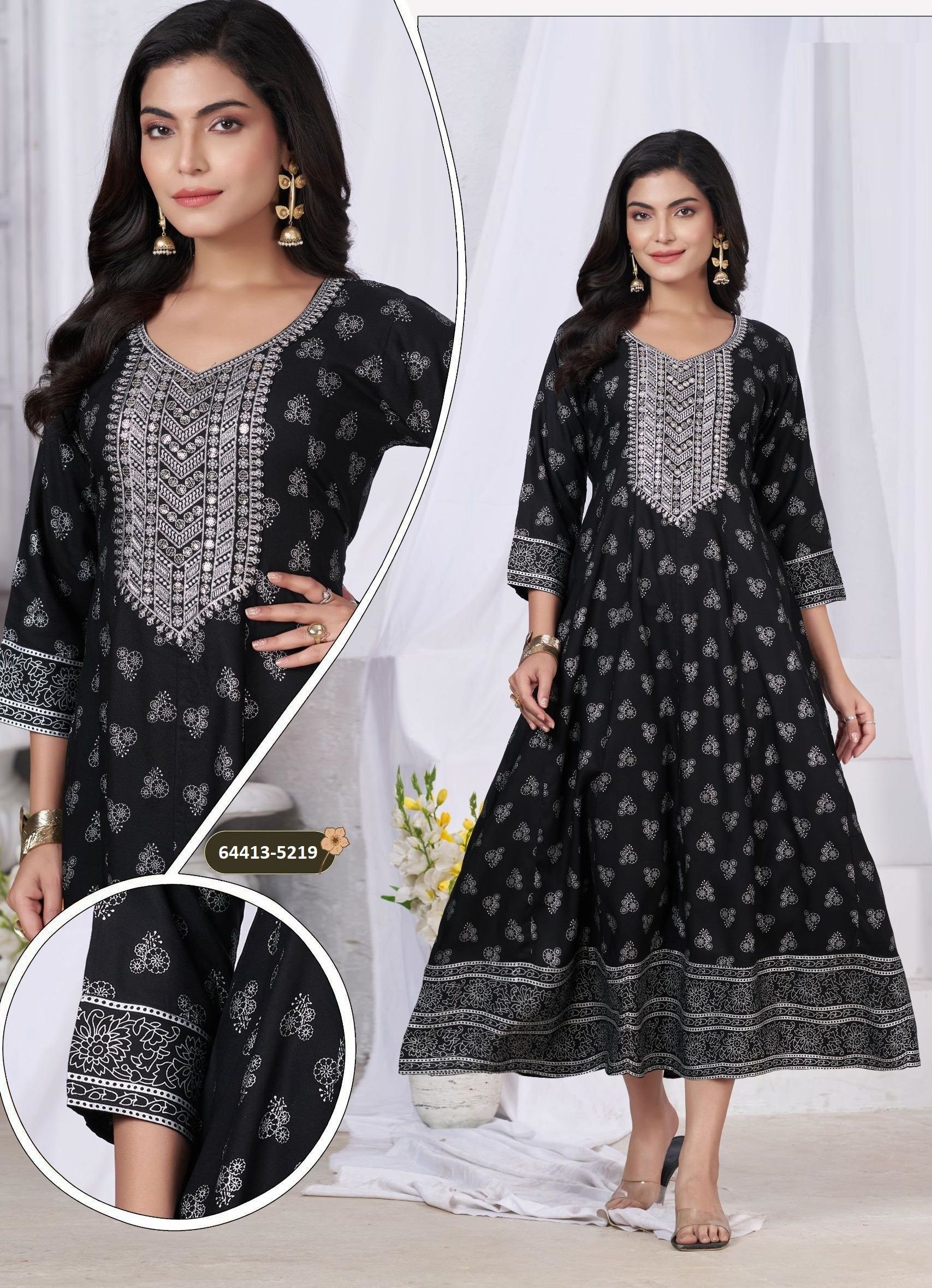 SILVER - Catalog # 64413 (Set of 6 Readymade Women's Kurtis / Tops) SILVER - Catalog # 64413 (Set of 6 Readymade Women's Kurtis / Tops)