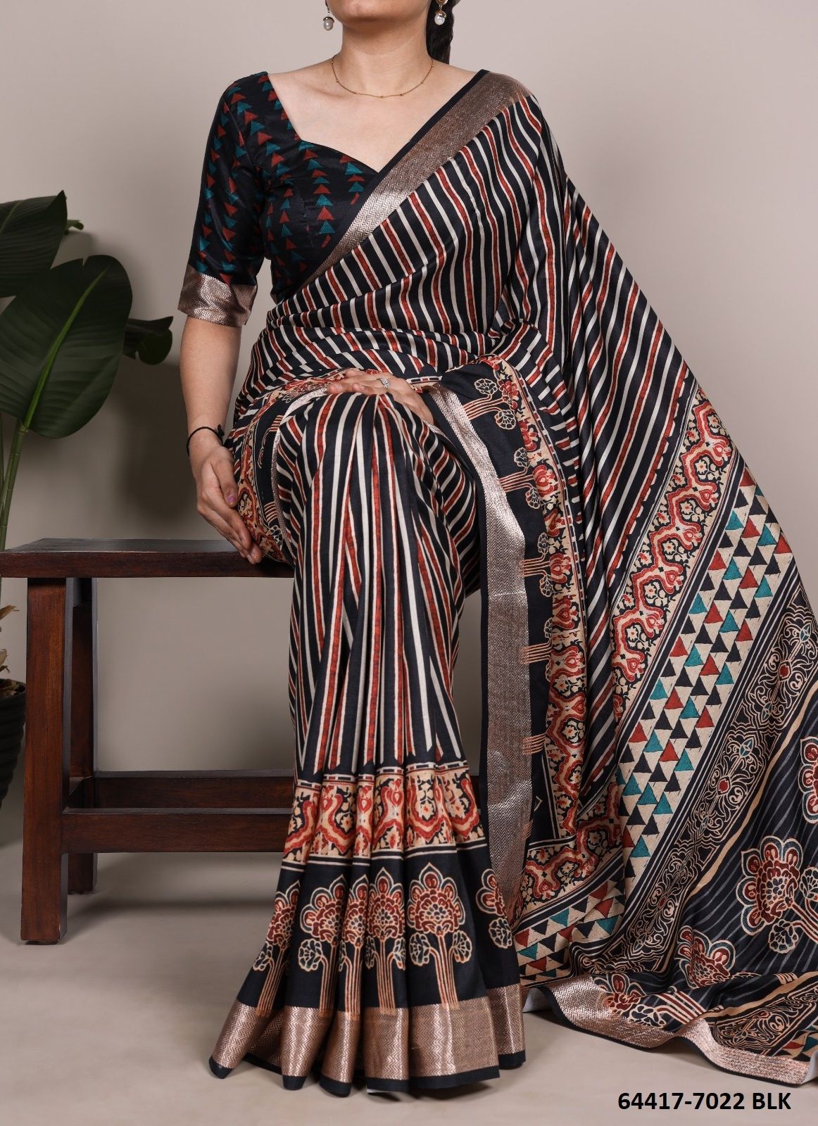 SERIES 7022 - Catalog # 64417 (Set of 4 Sarees) SERIES 7022 - Catalog # 64417 (Set of 4 Sarees)