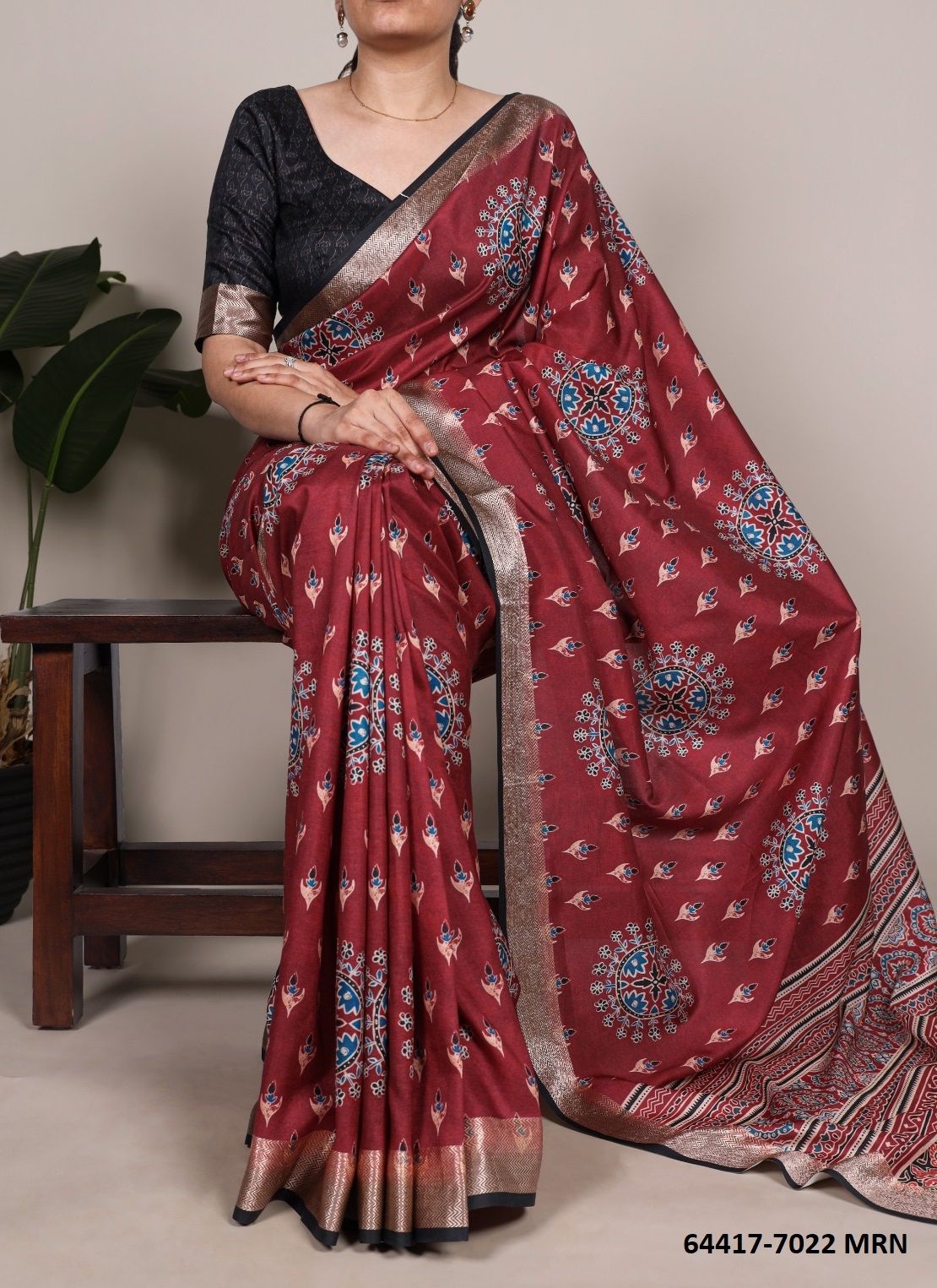 SERIES 7022 - Catalog # 64417 (Set of 4 Sarees) SERIES 7022 - Catalog # 64417 (Set of 4 Sarees)