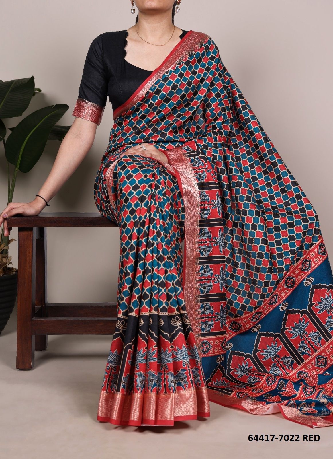 SERIES 7022 - Catalog # 64417 (Set of 4 Sarees) SERIES 7022 - Catalog # 64417 (Set of 4 Sarees)