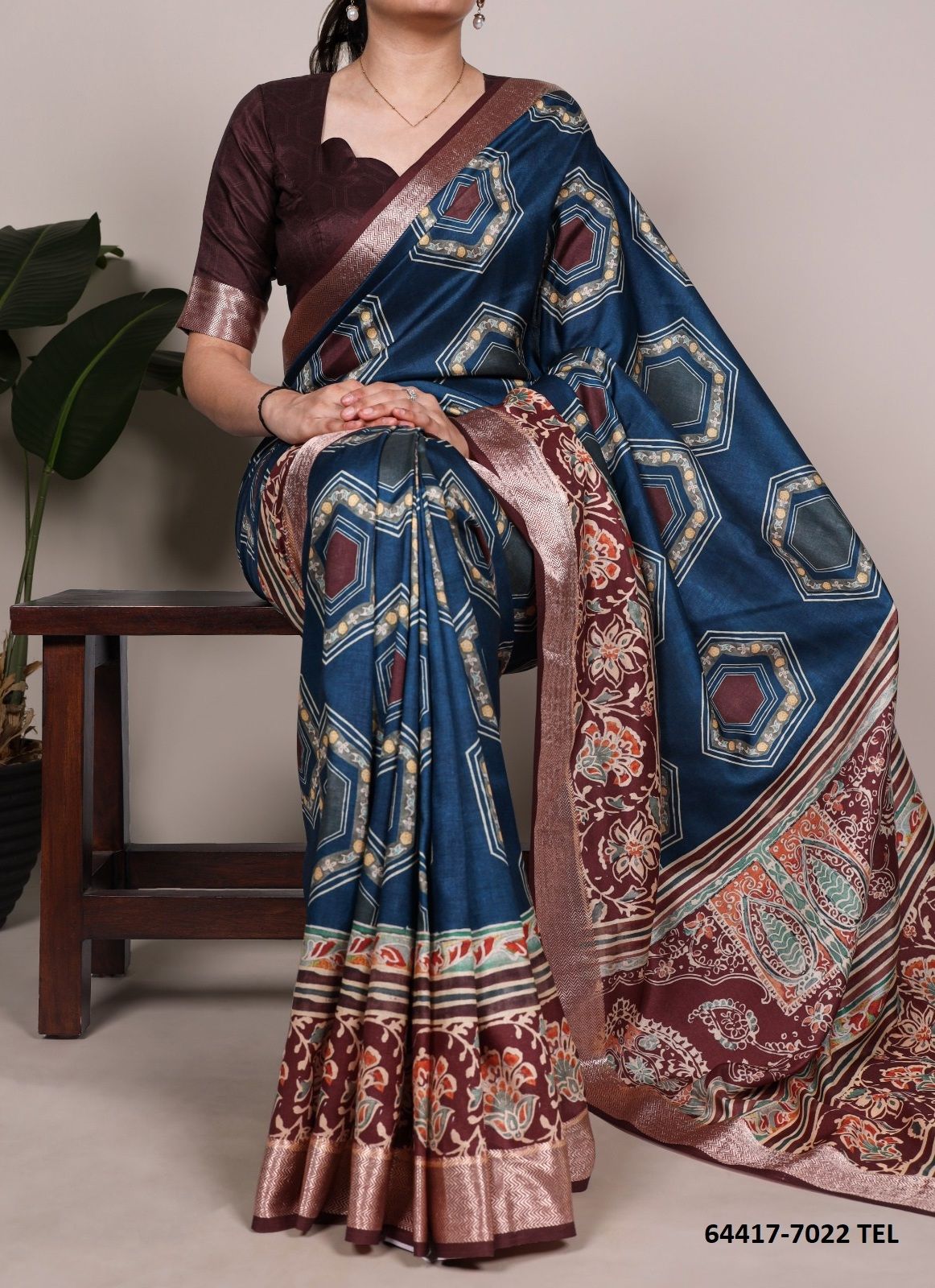 SERIES 7022 - Catalog # 64417 (Set of 4 Sarees) SERIES 7022 - Catalog # 64417 (Set of 4 Sarees)
