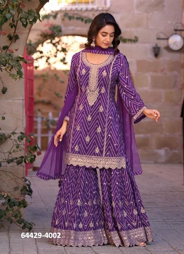 GINNI 4 - Catalog # 64429 (Set of 4 Readymade Salwar Suits)