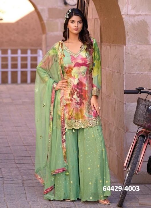 GINNI 4 - Catalog # 64429 (Set of 4 Readymade Salwar Suits)