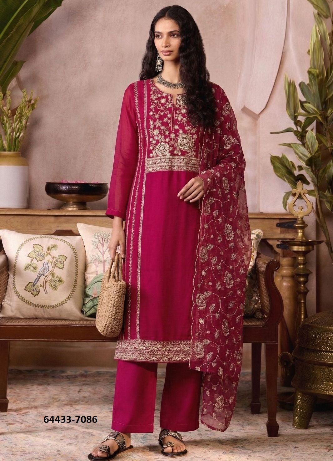 SERIES 7085 - Catalog # 64433 (Set of 4 Readymade Salwar Suits)
