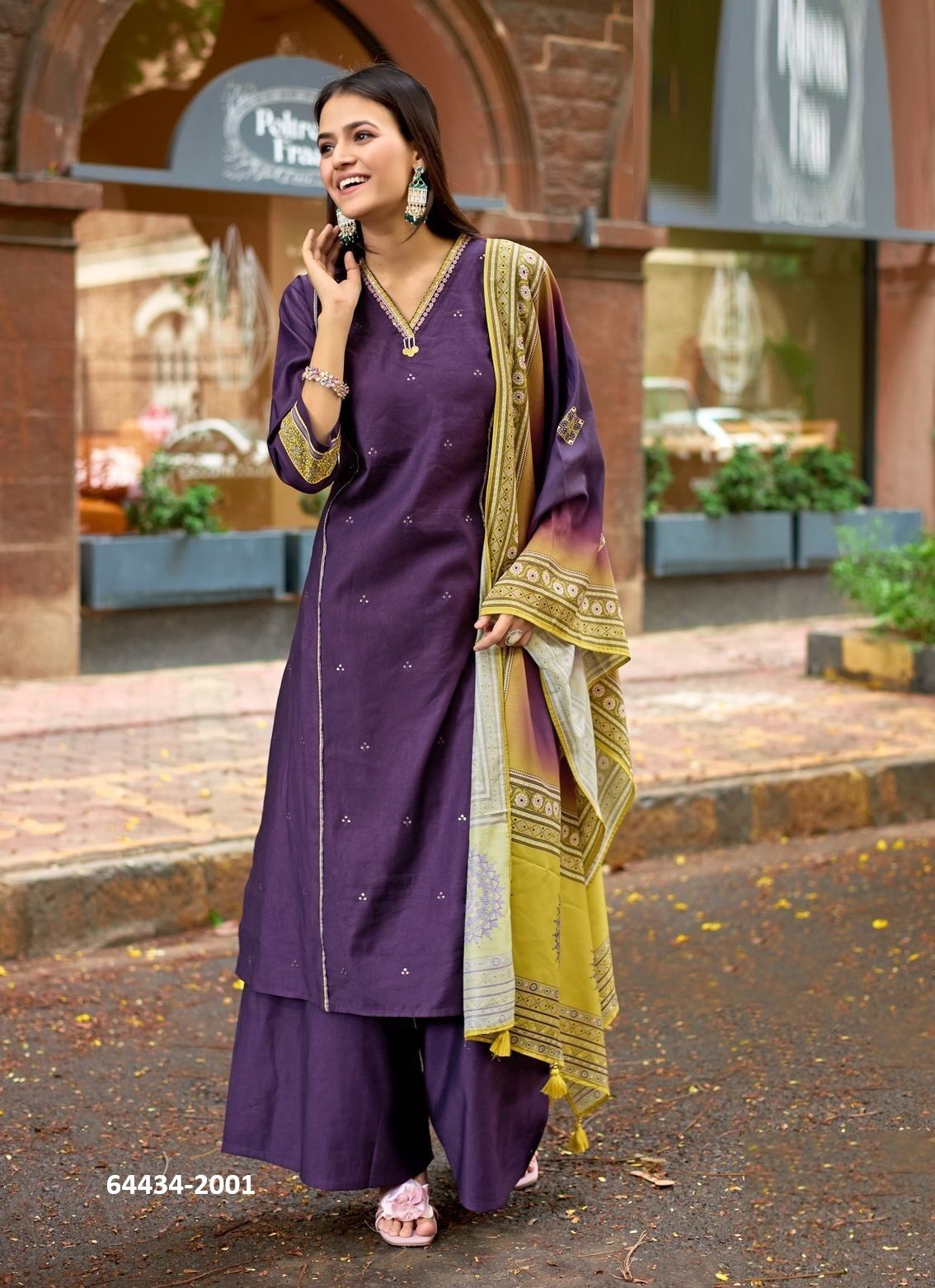 CHITRANGNA - Catalog # 64434 (Set of 6 Readymade Salwar Suits) CHITRANGNA - Catalog # 64434 (Set of 6 Readymade Salwar Suits)