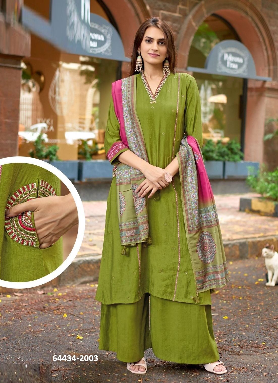 CHITRANGNA - Catalog # 64434 (Set of 6 Readymade Salwar Suits) CHITRANGNA - Catalog # 64434 (Set of 6 Readymade Salwar Suits)