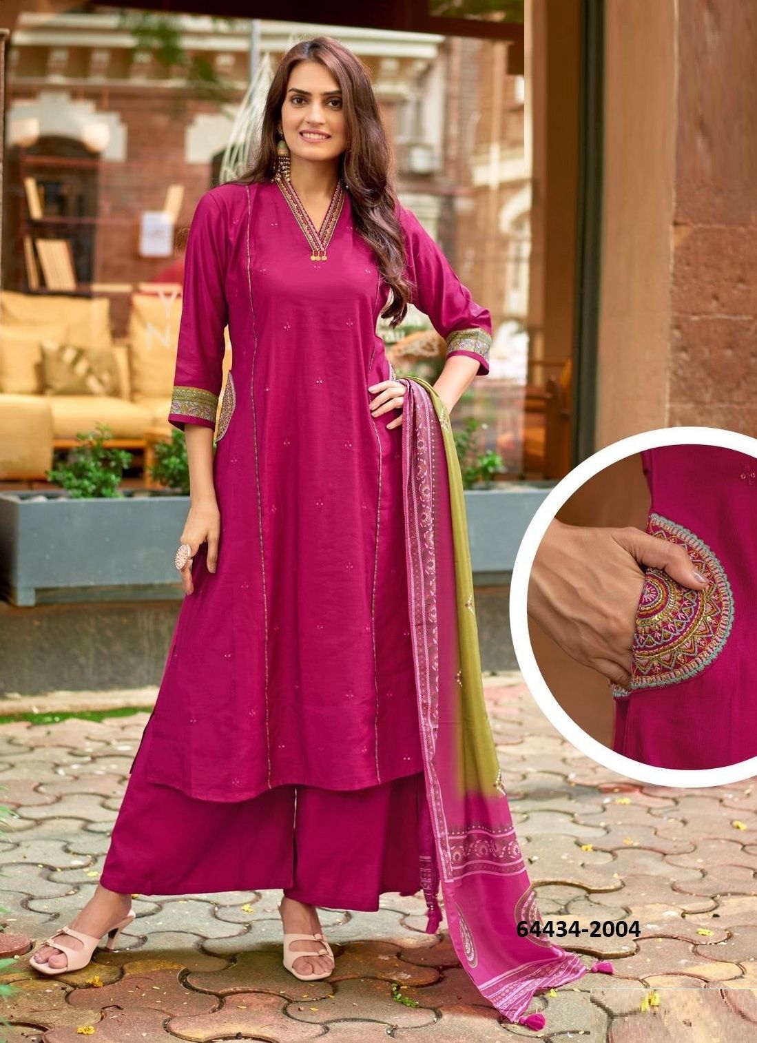 CHITRANGNA - Catalog # 64434 (Set of 6 Readymade Salwar Suits) CHITRANGNA - Catalog # 64434 (Set of 6 Readymade Salwar Suits)