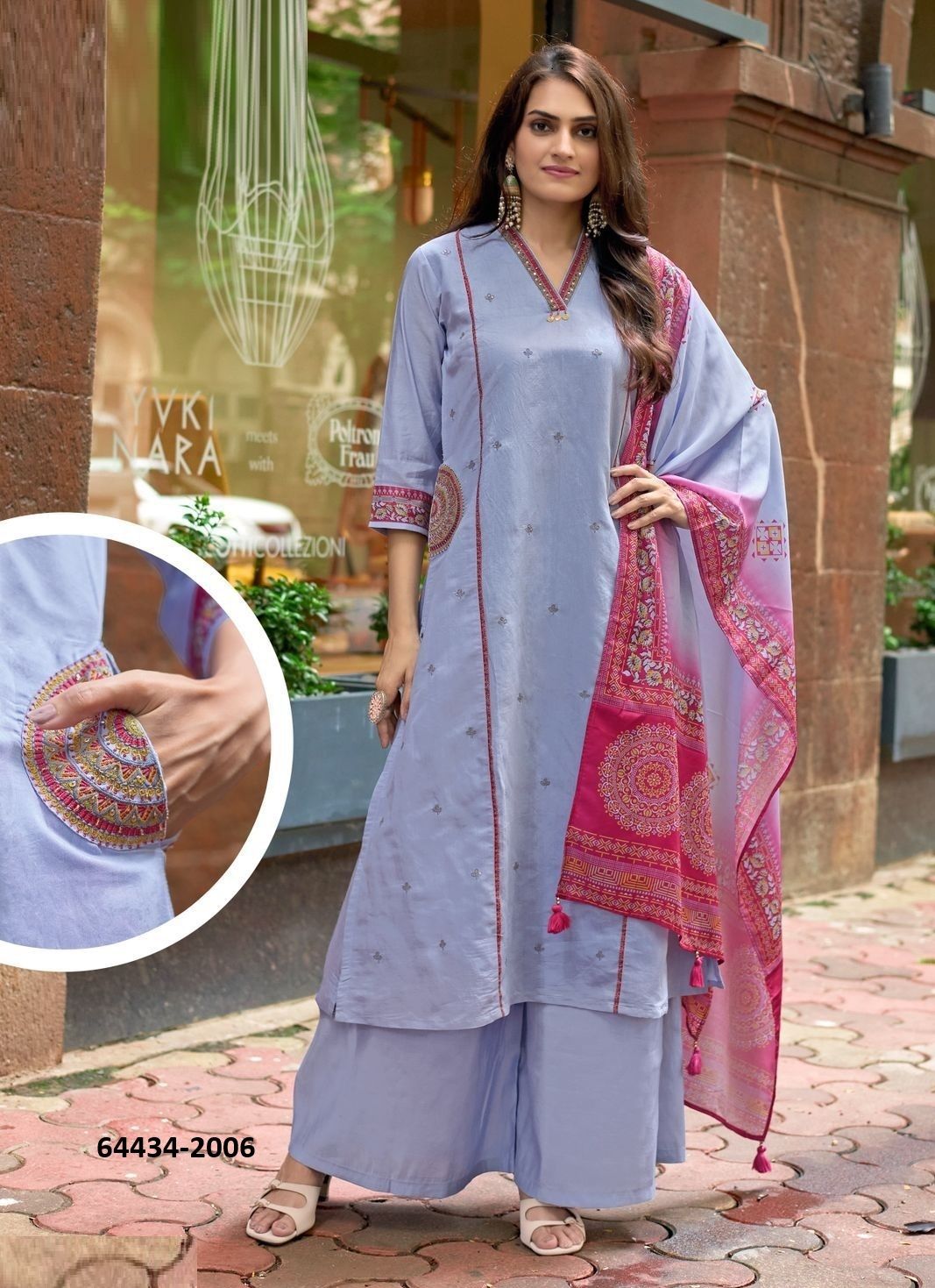 CHITRANGNA - Catalog # 64434 (Set of 6 Readymade Salwar Suits) CHITRANGNA - Catalog # 64434 (Set of 6 Readymade Salwar Suits)