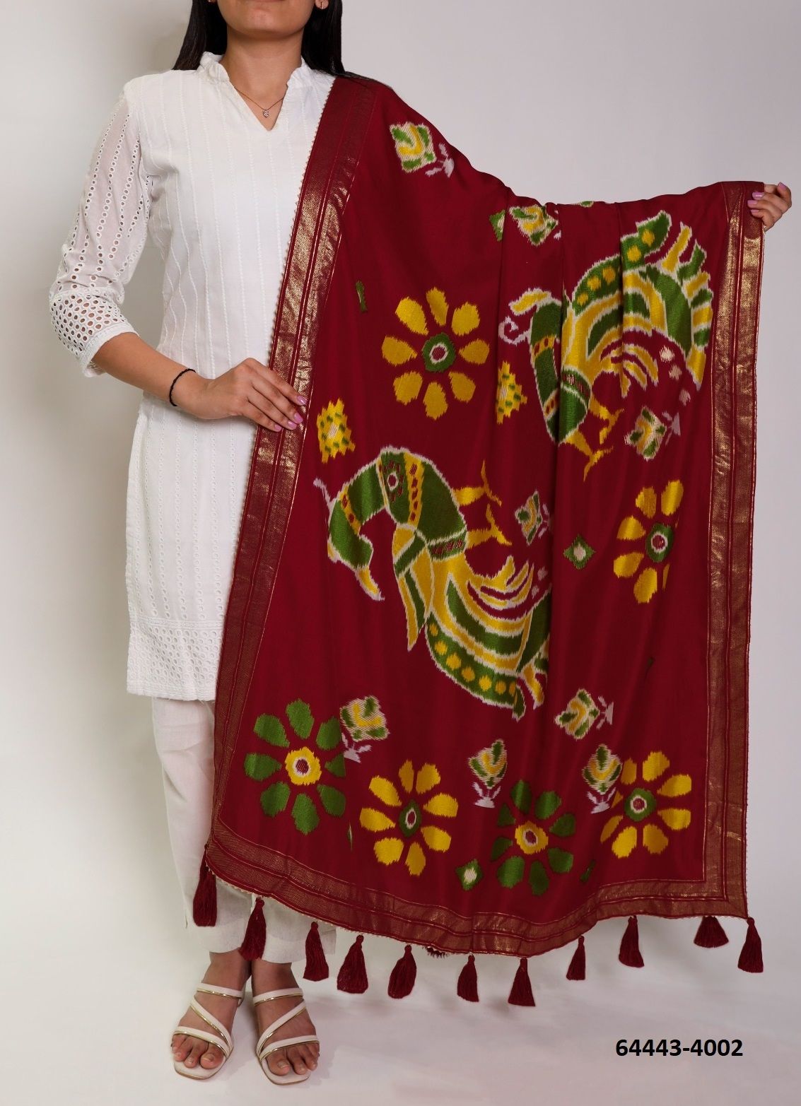 TUSSER SILK 4001 - Catalog # 64443 (Set of 16 Only Dupattas) TUSSER SILK 4001 - Catalog # 64443 (Set of 16 Only Dupattas)