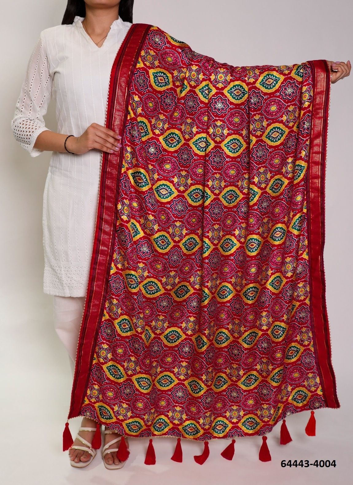 TUSSER SILK 4001 - Catalog # 64443 (Set of 16 Only Dupattas) TUSSER SILK 4001 - Catalog # 64443 (Set of 16 Only Dupattas)