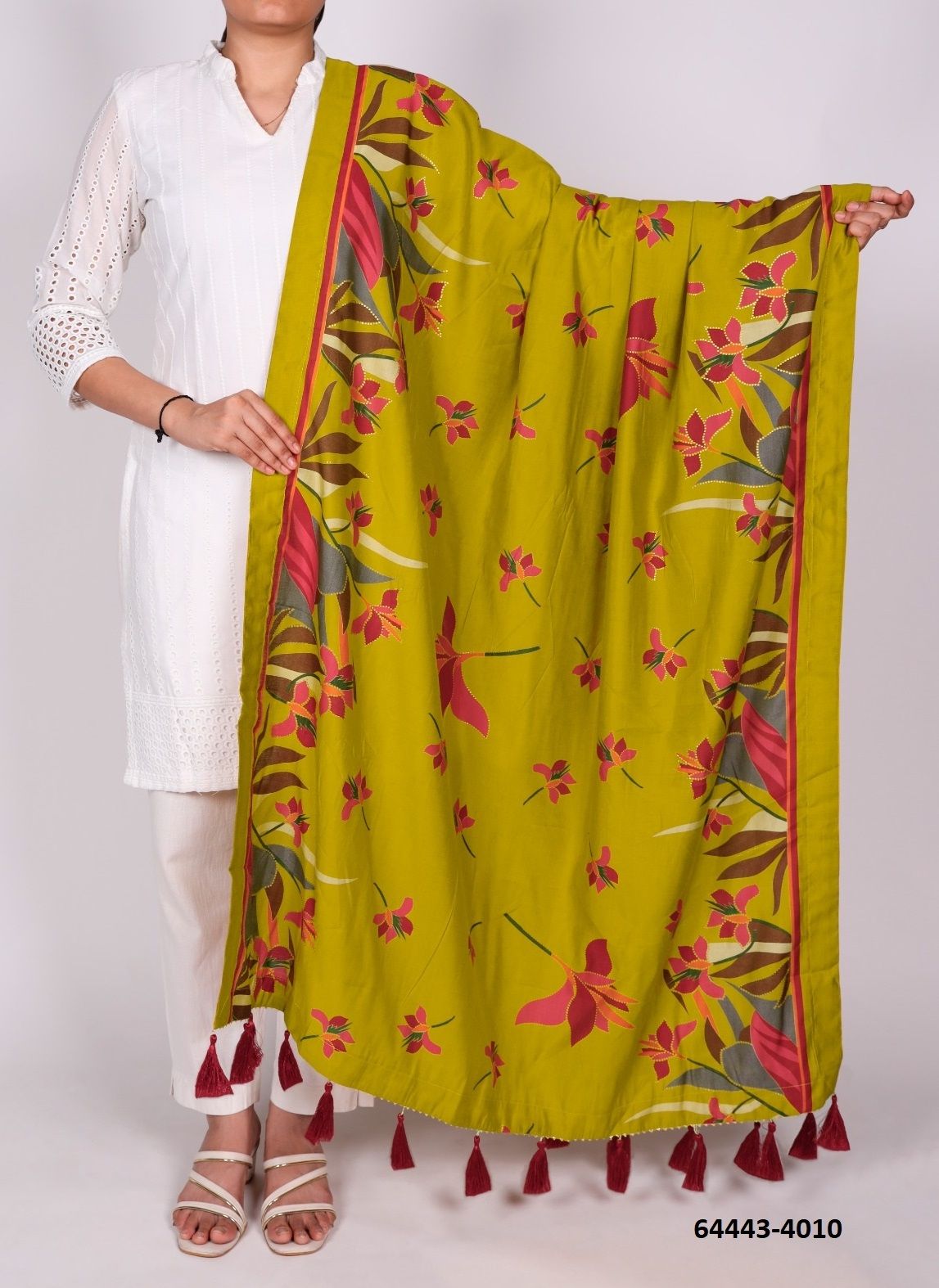 TUSSER SILK 4001 - Catalog # 64443 (Set of 16 Only Dupattas) TUSSER SILK 4001 - Catalog # 64443 (Set of 16 Only Dupattas)