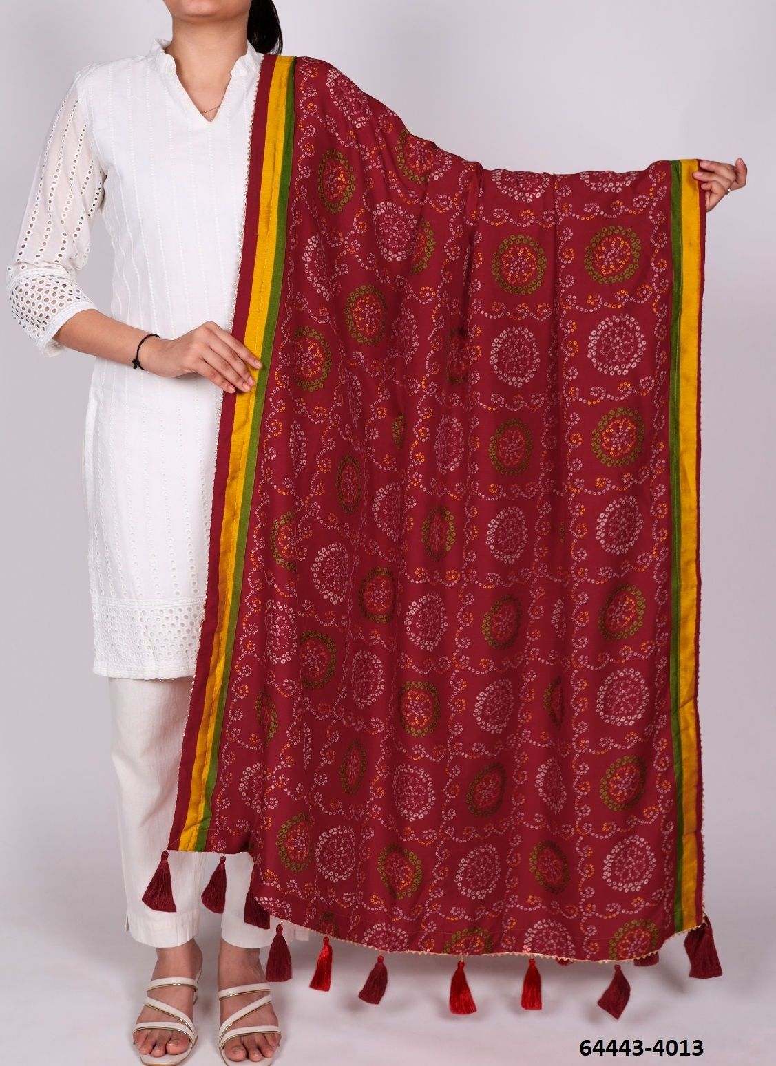 TUSSER SILK 4001 - Catalog # 64443 (Set of 16 Only Dupattas) TUSSER SILK 4001 - Catalog # 64443 (Set of 16 Only Dupattas)